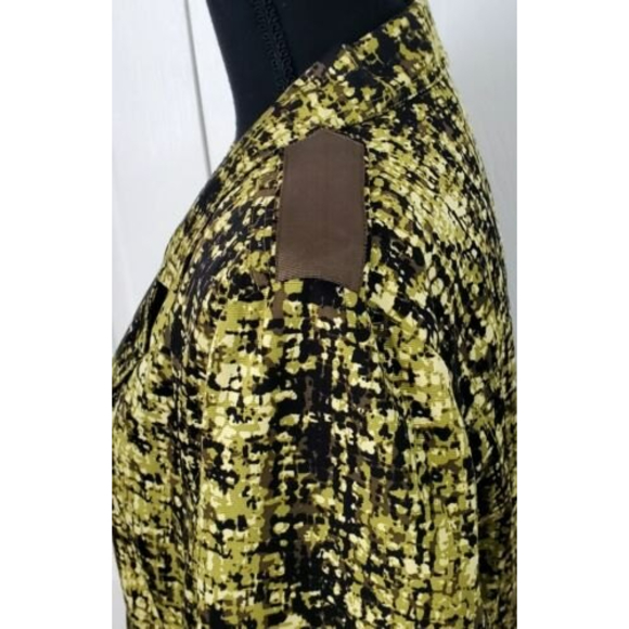 LAURA ASHLEY Single Breasted Blazer Green Multicolor Lined Jacket Sz M EUC - Picture 4 of 9